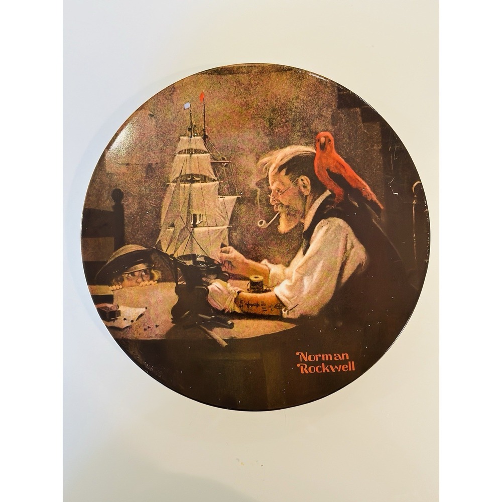 Norman Rockwell The Ship Builder Knowles Heritage Collection Plate 1980 8.5in